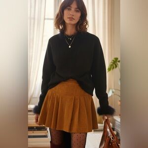 100% Pure Cashmere Vintage unique Castlerig Sweater – Midnight Black, Size M
